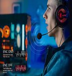 XPG Precog Gaming Headset with Virtual 7.1 Surround Sound Dual Drivers and Detachable Microphone