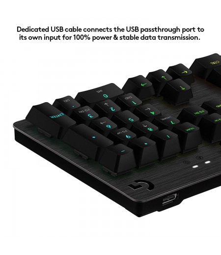 Logitech G 512 RGB Backlit Mechanical Gaming Keyboard with GX Blue Clicky Key Switches (Carbon)