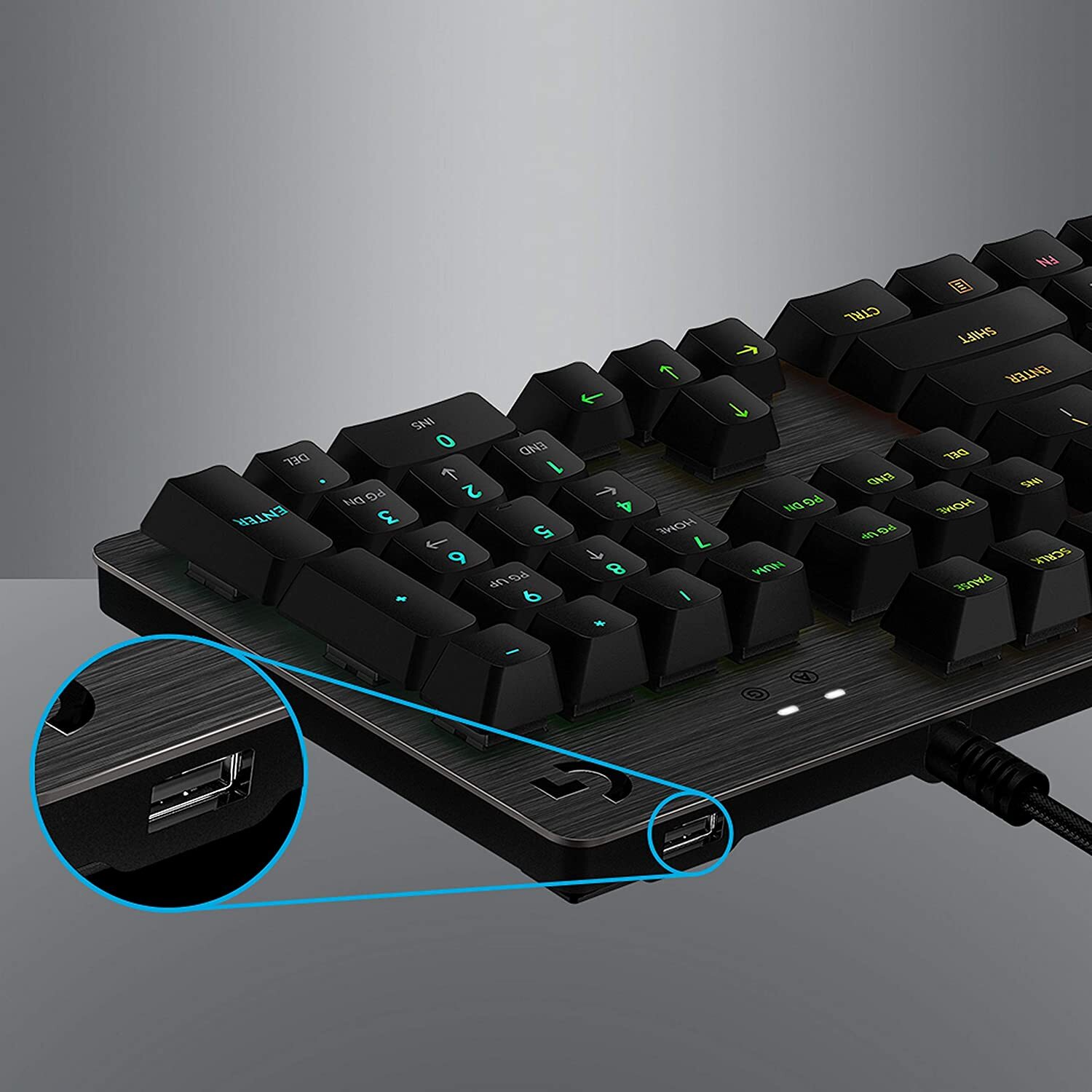 Logitech G 512 RGB Backlit Mechanical Gaming Keyboard with GX Blue Clicky Key Switches (Carbon)