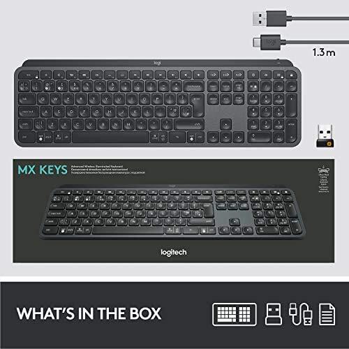 Logitech MX Keys Advanced Wireless Illuminated Keyboard - Graphite