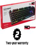 HyperX Alloy Origins Mechanical Gaming Keyboard with HyperX Mechanical Red Switch (HX-KB6RDX-US)