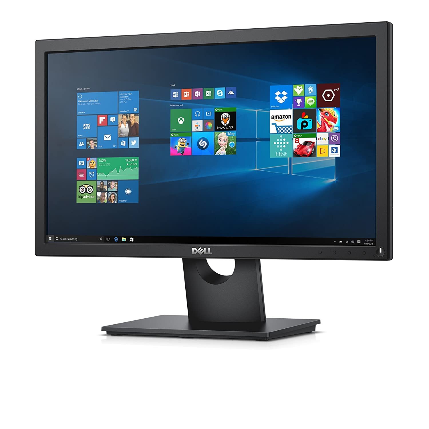 Dell 19.5 inch (49.41 cm) LED Backlit Computer Monitor - HD, TN Panel with VGA Port - E2016HV (Black)